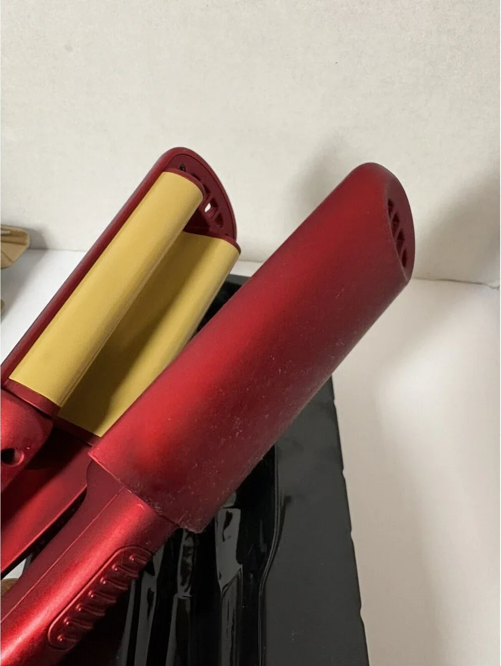 CHI Air Sexy Waver Digital Ceramic & Tourmaline Crimper Red Metallic